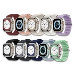 Silikoneremme til Apple Watch - Valuepack 1 - 10 stk. 42/44/45/49 