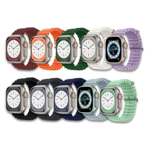 Silikoneremme til Apple Watch - Valuepack 2 - 10 stk. 42/44/45/49 