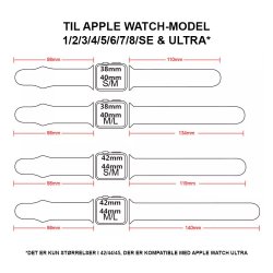 Sportsremme til Apple Watch - Valuepack 10 stk. 38/40/41/42 Medium/Large 4