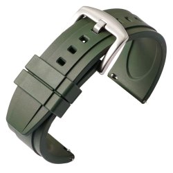 Daytona Gummirem i FKM med quick-release - Armygrn