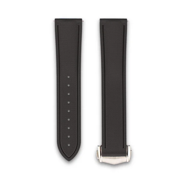 Sailcloth Gummirem med Foldespnde - Sort