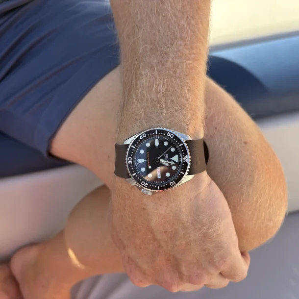 Single Pass Gummirem - Brun