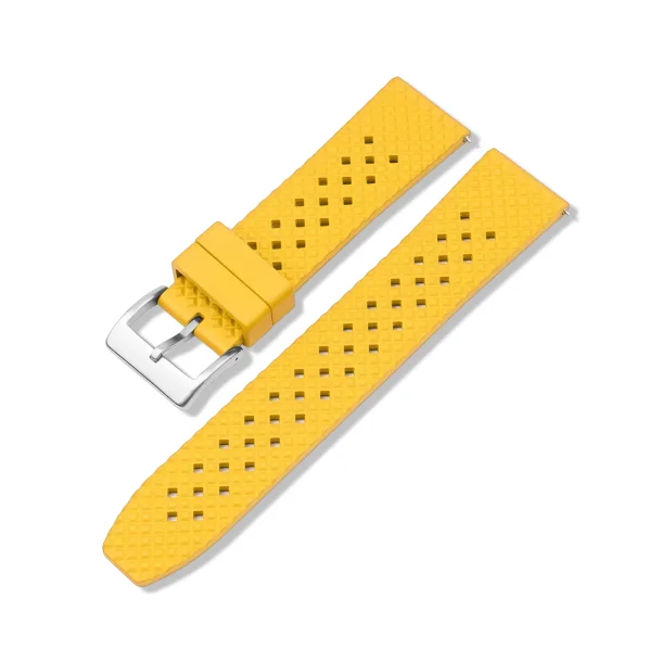 Tropical Honey - gummirem i FKM med quick-release - Gul