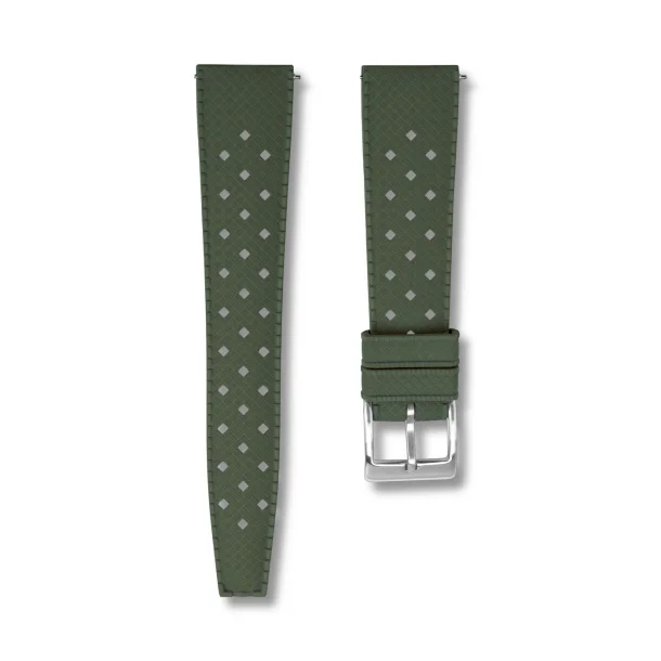 Classic Tropical Gummirem med quick-relsease - Army-grn