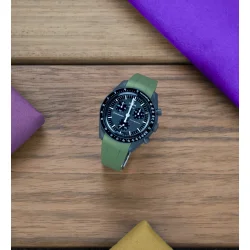 Curved End Gummirem CTS til Omega X Swatch MoonSwatch - Grn