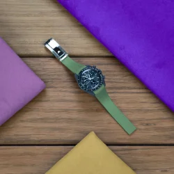 Curved End Gummirem CTS til Omega X Swatch MoonSwatch - Grn