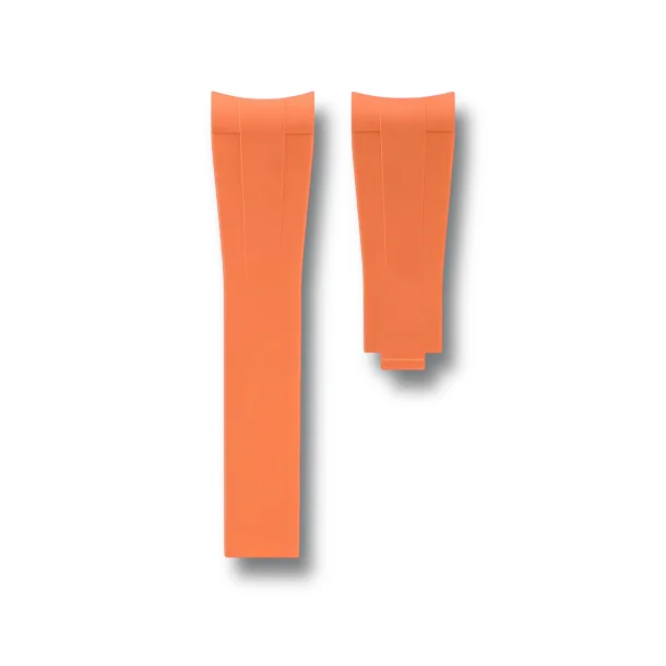 Curved End Gummirem CTS til Omega X Swatch MoonSwatch - Orange