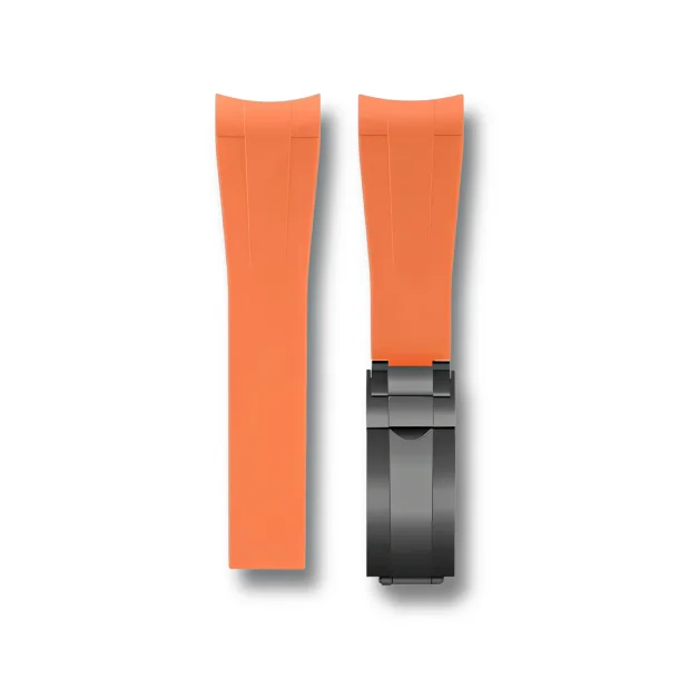 Curved End Gummirem CTS til Omega X Swatch MoonSwatch - Orange