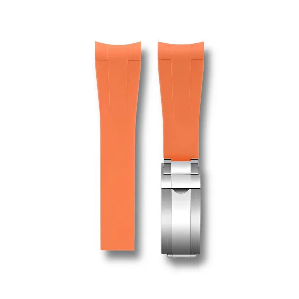 Curved End Gummirem CTS til Omega X Swatch MoonSwatch - Orange