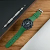 Curved End Gummirem til Omega X Swatch MoonSwatch - Gr�n