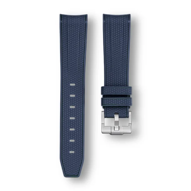Curved End Gummirem til Omega X Swatch MoonSwatch - Marinebl