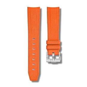 Curved End Gummirem til Omega X Swatch MoonSwatch - Orange