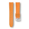 Curved End Gummirem til Omega X Swatch MoonSwatch - Orange