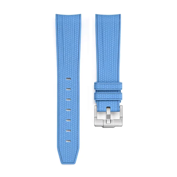 Curved End Gummirem til Omega X Swatch MoonSwatch - Bl