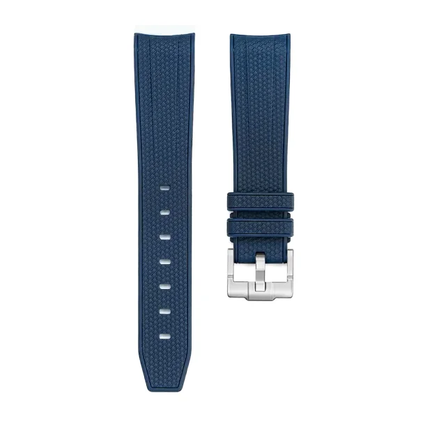 Curved End Gummirem til Omega X Swatch MoonSwatch - Marinebl