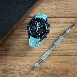 Curved End Gummirem til Omega X Swatch MoonSwatch - Tiffany