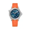 Curved End Gummirem med Foldesp�nde til Omega Seamaster Diver 300M - Orange