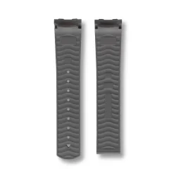 Curved End Gummirem med Foldespnde til Omega Seamaster Diver 300M - Gr