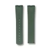 Curved End Gummirem med Foldesp�nde til Omega Seamaster Diver 300M - Gr�n