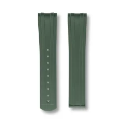 Curved End Gummirem med Foldespnde til Omega Seamaster Diver 300M - Grn