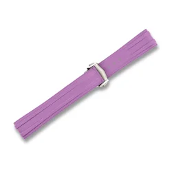 Curved End Gummirem med Foldespnde til Omega Seamaster Diver 300M - Lavendel