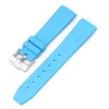 Curved End Gummirem i FKM til Omega X Swatch MoonSwatch - Sky Blue