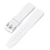 Curved End Gummirem i FKM til Omega X Swatch MoonSwatch - Hvid