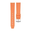 Curved End Gummirem til Omega Speedmaster - Orange