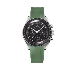 Curved End Gummirem til Omega Speedmaster - Grn