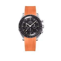 Curved End Gummirem til Omega Speedmaster - Orange