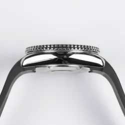 Curved End Gummirem til Seiko SKX / Seiko 5 Sports - Sort