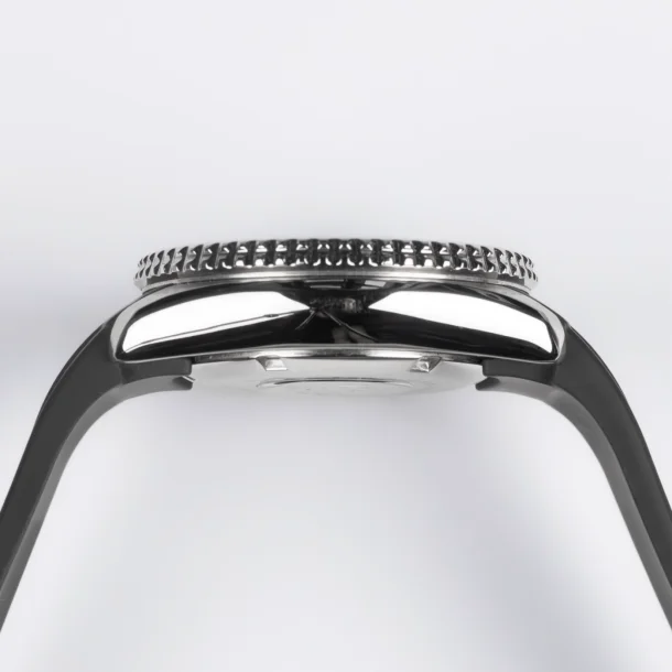 Curved End Gummirem til Seiko SKX / Seiko 5 Sports - Sort