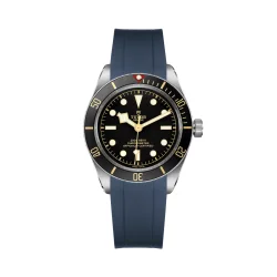 Curved End Gummirem til Tudor Black Bay 58 - Bl