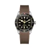 Curved End Gummirem til Tudor Black Bay 58 - Brun