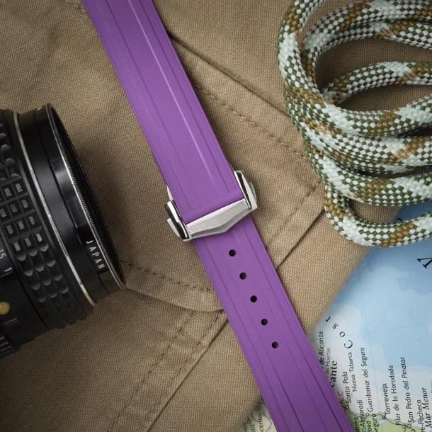 Curved End Gummirem til Yema Diver - Lavendel