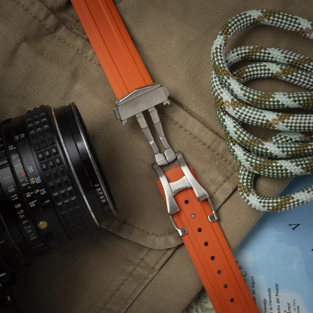 Curved End Gummirem til Yema Diver - Orange