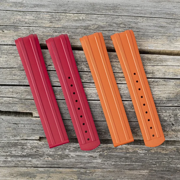Curved End Gummirem til Yema Diver - Orange