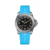 Curved End Gummirem til Yema Diver - Lysebl�