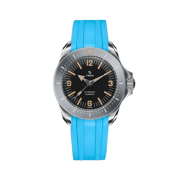 Curved End Gummirem til Yema Diver - Lysebl�