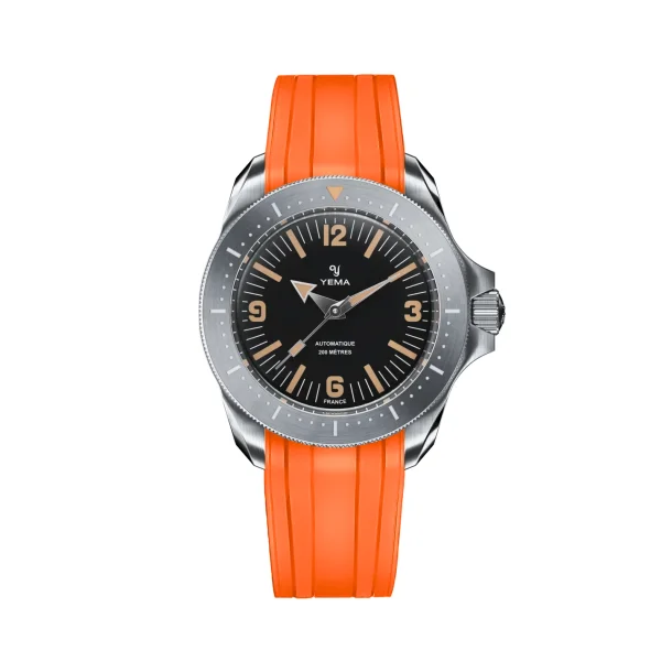 Curved End Gummirem til Yema Diver - Orange