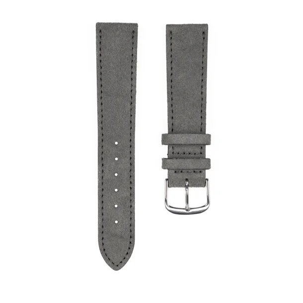 Fluco - Nizza Ruskindsrem - Mrkegr 20 mm