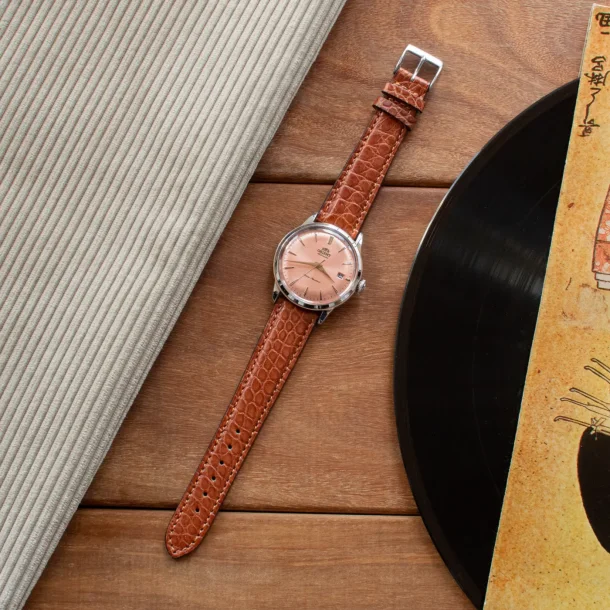 Fluco - �gte Alligator L�der - Cognac