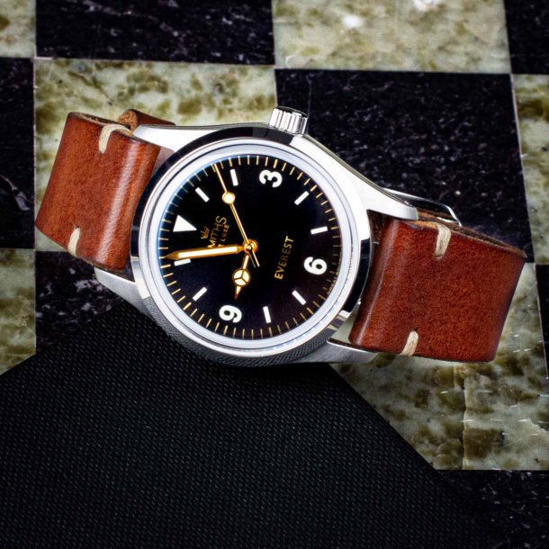 Happel Richmond L�derrem - Mahognifarvet