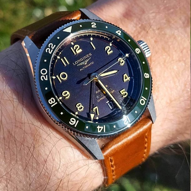 Klassisk L�derrem med Quick-release - Cognac