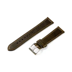 Klassisk Lderrem med Quick-release - Mrkebrun