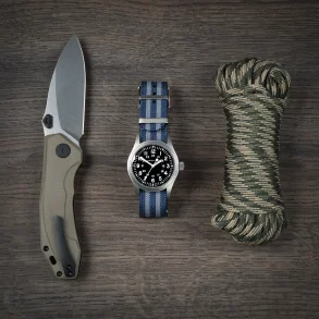 Riflet Natorem - Bl� med gr� striber