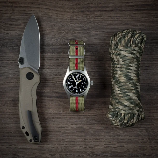 Riflet Natorem - Gr�n med r�d stribe