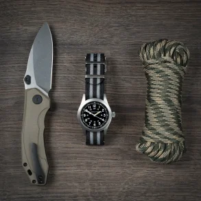 Riflet Natorem - Sorte og gr� striber - Bond's choice