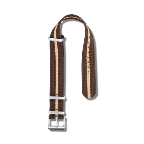 Riflet Natorem - Brun med beige stribe
