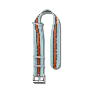 Riflet Natorem - Gulf - Lysebl� med sorte og orange striber